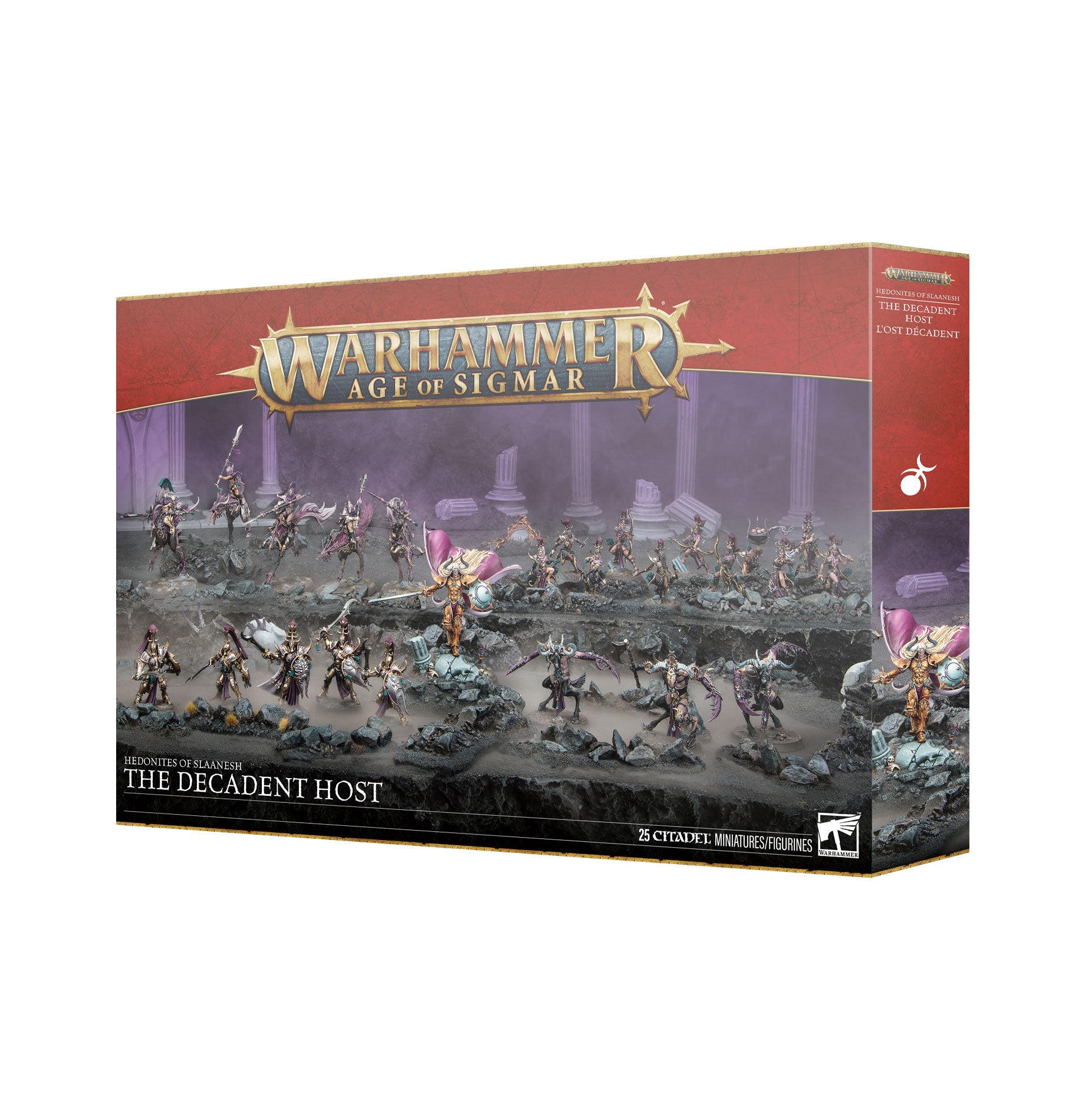 Games Workshop Warhammer Age Of Sigmar Hedonites Of Slaanesh The Decadent Host Plastic Box 83-125