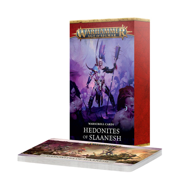 Games Workshop Warhammer Age Of Sigmar Hedonites Of Slaanesh Warscroll Cards Hedonites Of Slaanesh English Cards 83-71