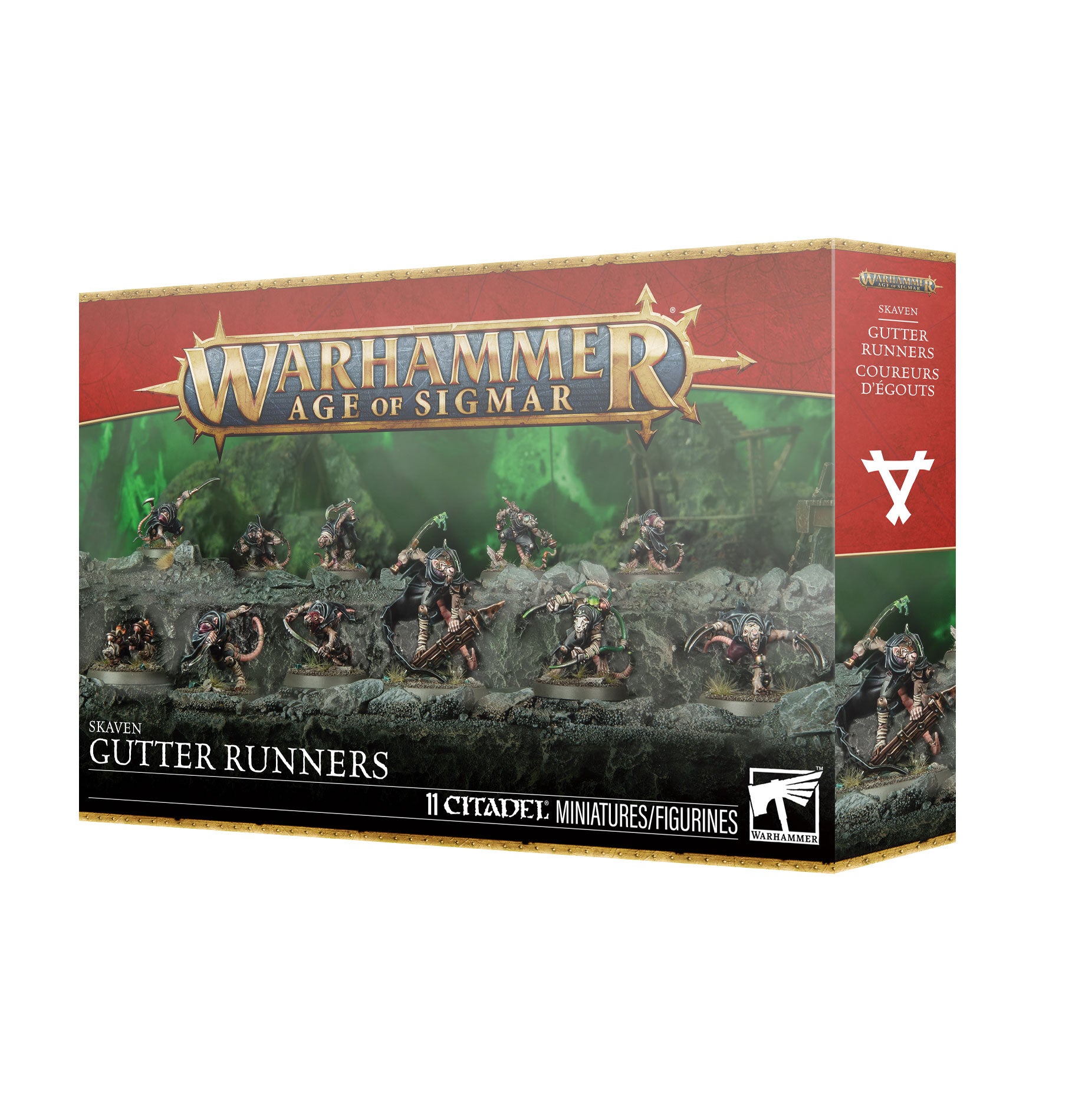 Games Workshop Warhammer Age Of Sigmar Skaven Gutter Runners Plastic Box 90-34