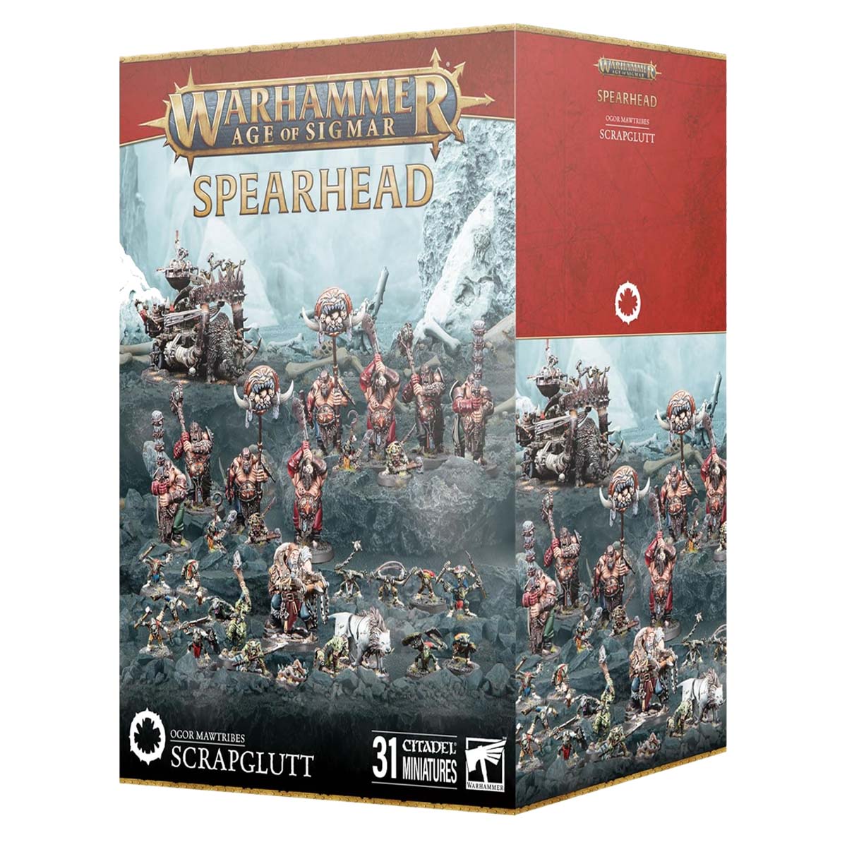 Games Workshop Warhammer Age Of Sigmar Ogor Mawtribes Spearhead Scrapglutt Plastic Box 70-952