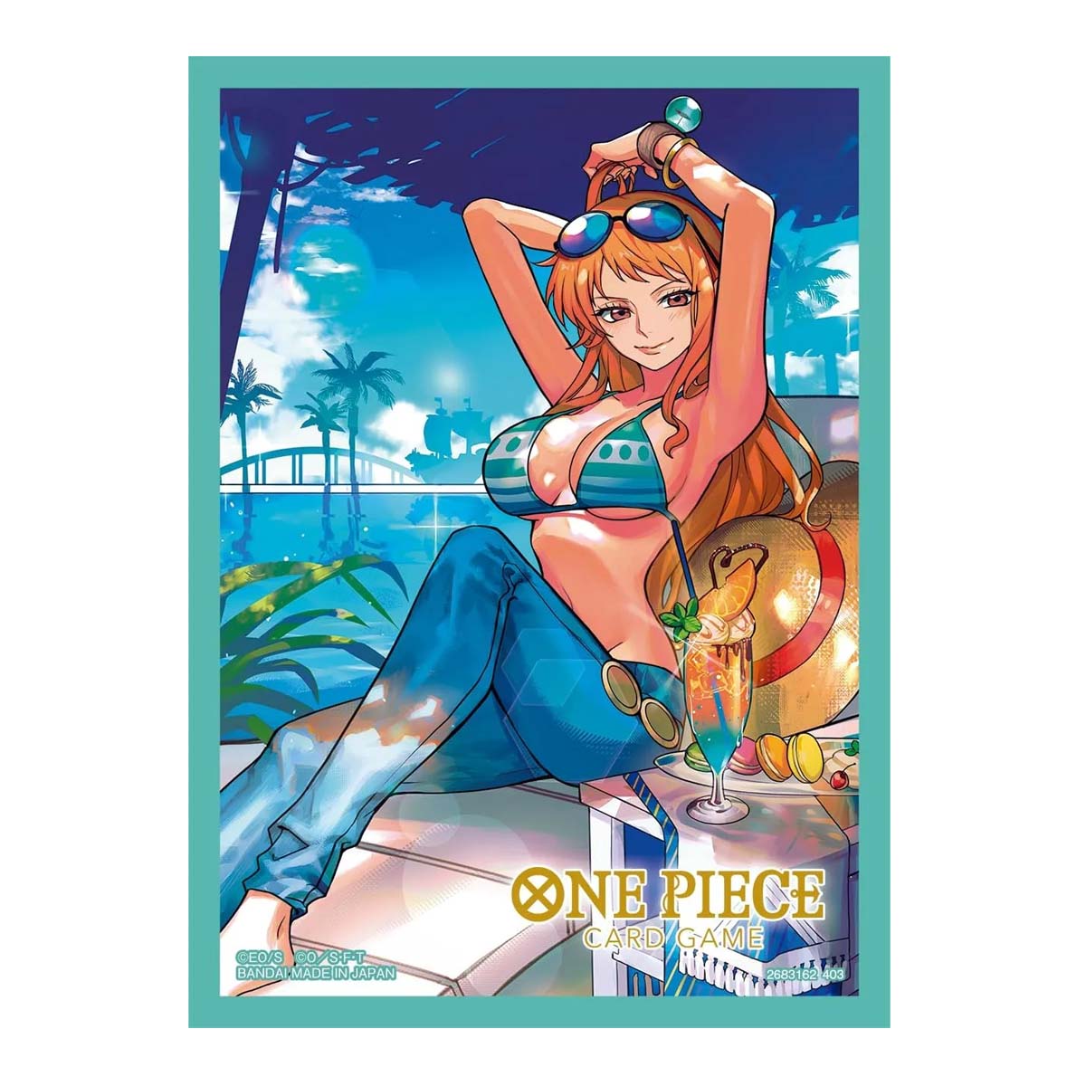 One Piece TCG Official Sleeves Set 4 Nami Single Pack BAN9037990-Nami