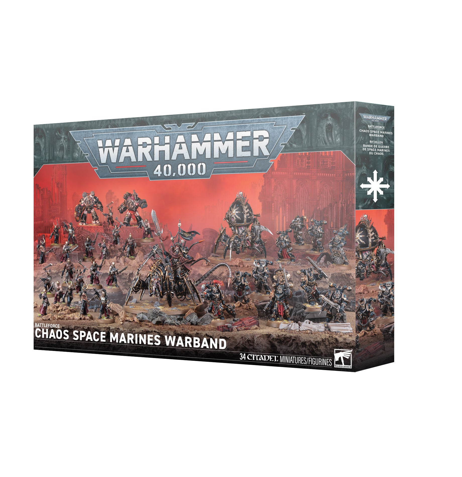 Games Workshop Warhammer 40K Chaos Space Marines Battleforce Warband Plastic Box 71-44