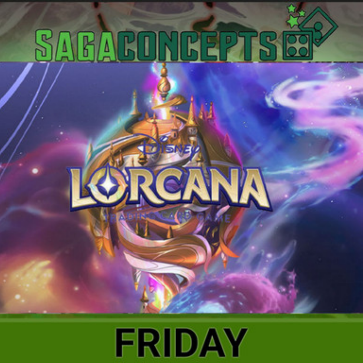 07/24/2026 Fri Lorcana TCG League Play! at 7 pm - 16 seats Tournament