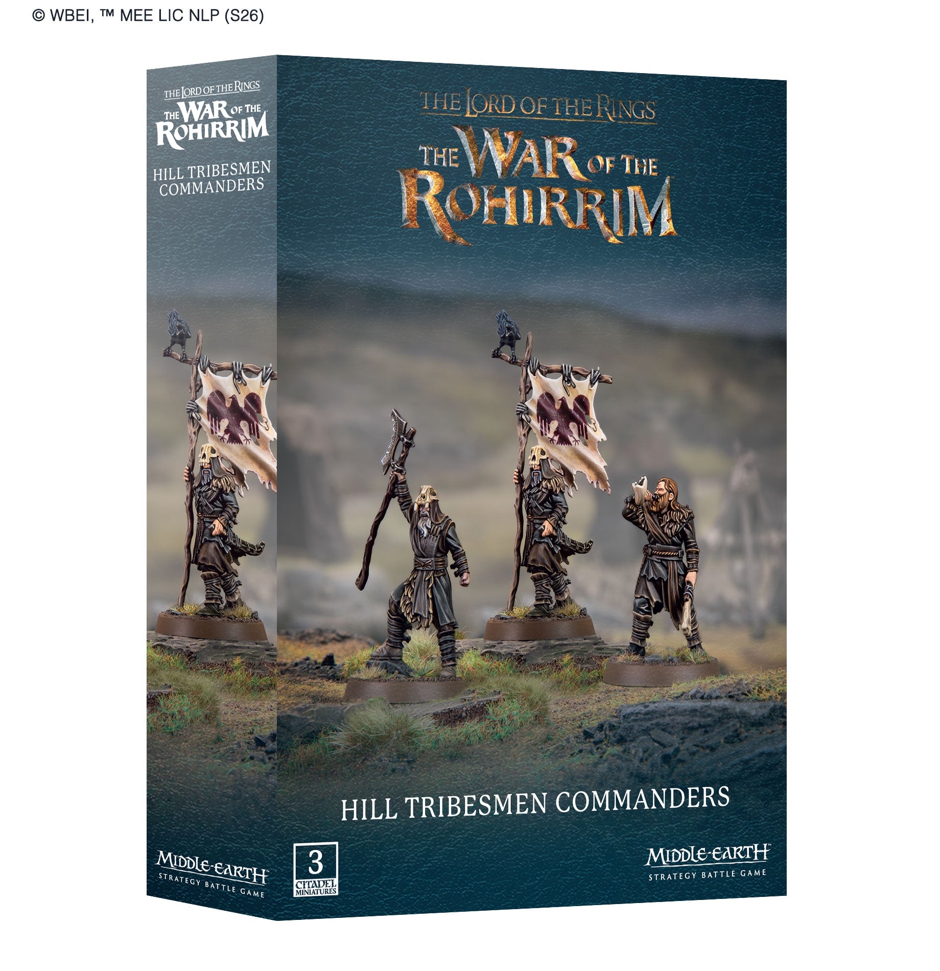 Games Workshop Middle Earth Lord Of The Rings Strategy Battle Game Hill Tribesmen Commanders 30-101