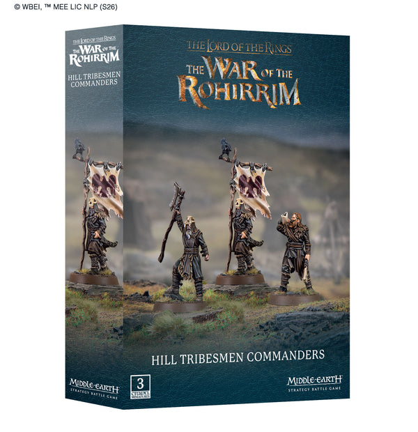 Games Workshop Middle Earth Lord Of The Rings Strategy Battle Game Hill Tribesmen Commanders 30-101