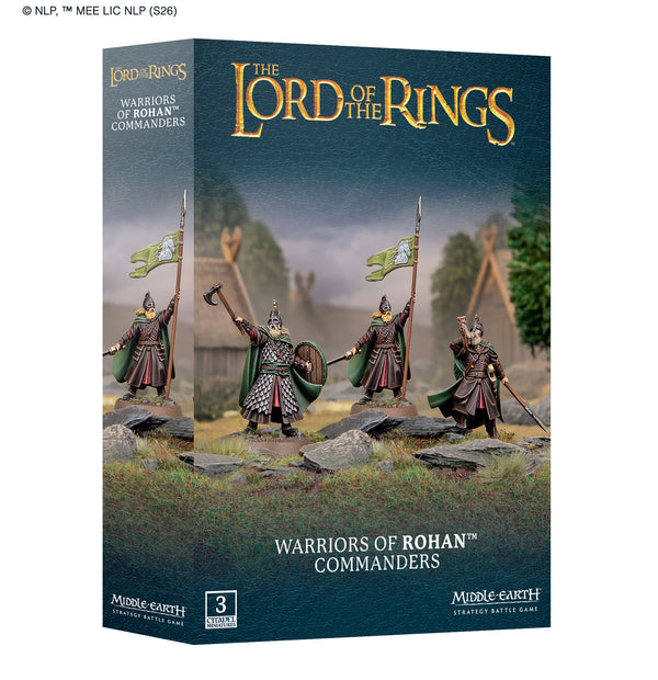 Games Workshop Middle Earth  Lord Of The Rings Strategy Battle Game Warriors Of Rohan Commanders 30-105