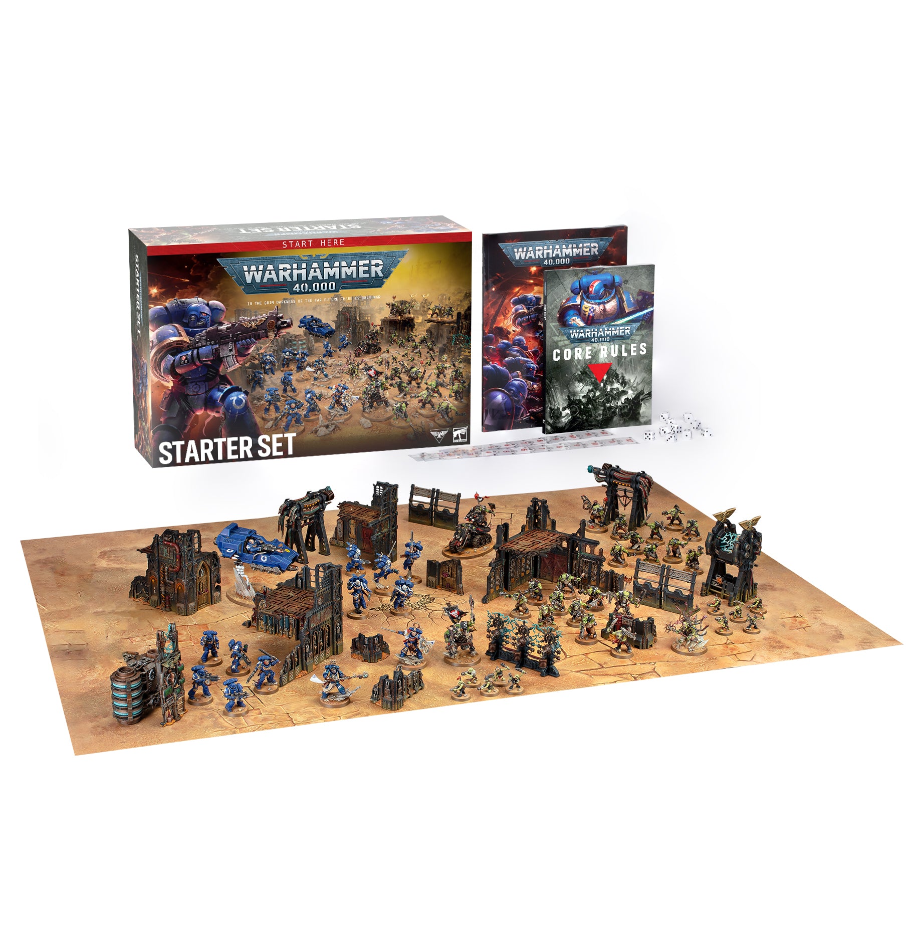 Games Workshop Warhammer 40K Warhammer 40000 Starter Set English Core Game GW-2026-40-05