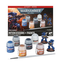 Games Workshop Warhammer 40K Space Marines Intercessrs and Paint Set GW-2026-60-11