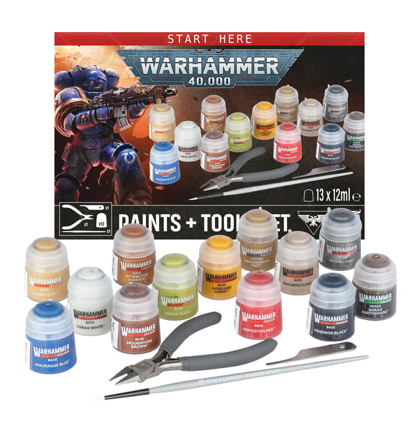 Games Workshop Warhammer 40K Paints and Tools Paint Set GW-2026-60-12