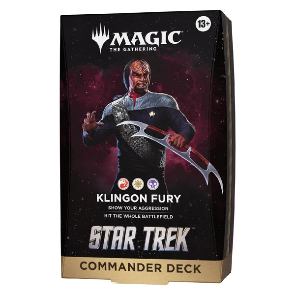 Magic the Gathering CCG Universes Beyond Star Trek Klingon Fury Commander Deck