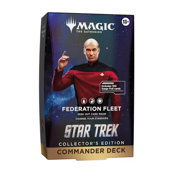 Magic the Gathering CCG Universes Beyond Star Trek Federation Fleet Commander Decks Collector's Edition