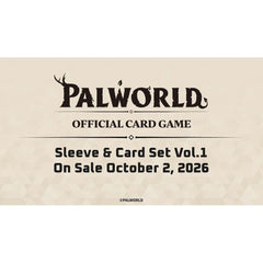 Palworld Official Card Game Sleeve And Card Set Volume 1 (Single Pack)