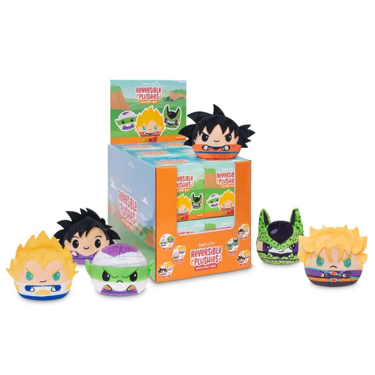 TeeTurtle Plushiverse Blind Box Dragon Ball Z Reversible Plushies 3In 12Ct Pdq