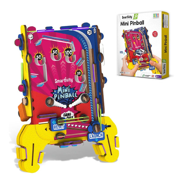 Smartivity DIY Mini Pinball Machine Build Your Own Handheld Pinball Game STEM Kit Ages 6–12 SMRT1295
