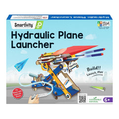 Smartivity Hydraulic Plane Launcher STEM Kit Build & Launch Paper Airplanes Ages 6+ SMRT1163