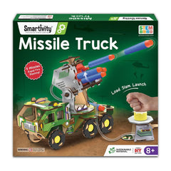 Smartivity DIY Missile Truck Air-Powered Launcher STEM Kit Ages 6+ SMRT1301
