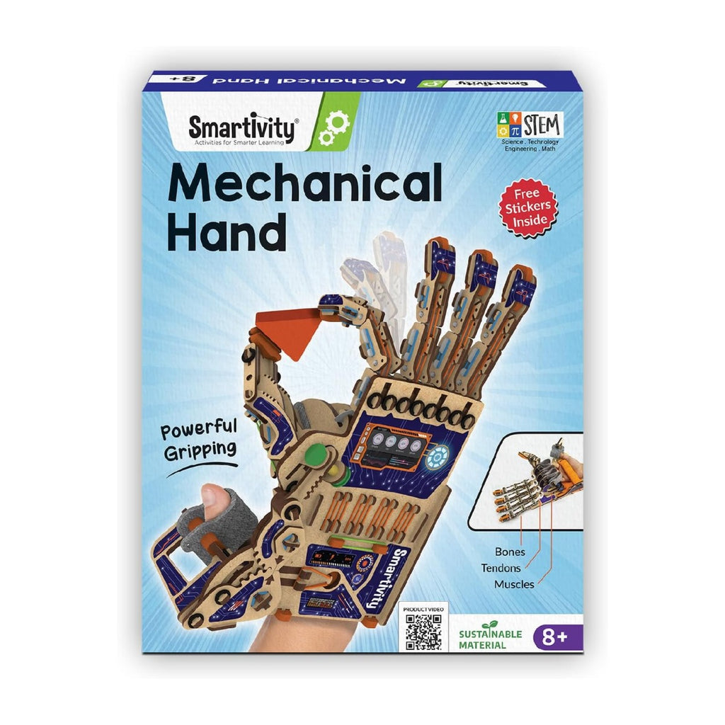 Smartivity DIY Robotic Mechanical Hand STEM Engineering Kit Ages 8+ SMRT1135