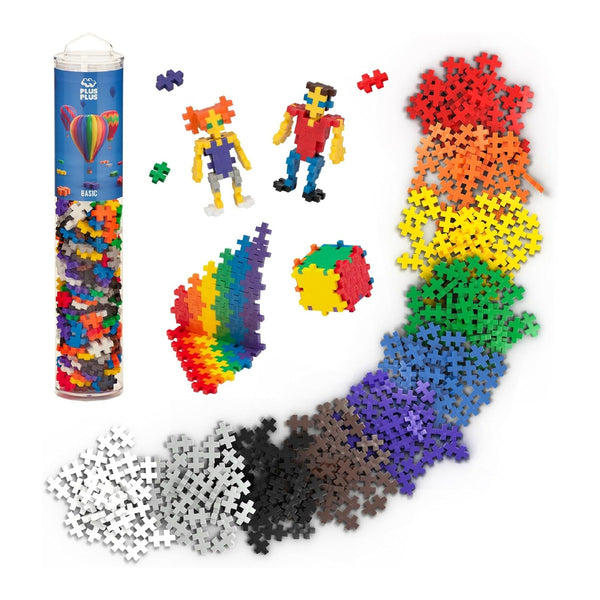 PLUS PLUS 240 Piece Basic Mix Mini Waffle Blocks Classroom Must Haves PPU5030