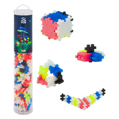 PLUS PLUS Open Play Tube GlowInTheDark Mix 240 Pieces Construction Building Interlocking  Mini Puzzle Blocks PPU5085
