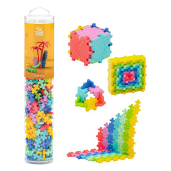 PLUS PLUS 240 Piece Tropical Mix Mini Waffle Blocks Classroom Must Haves PPU5090