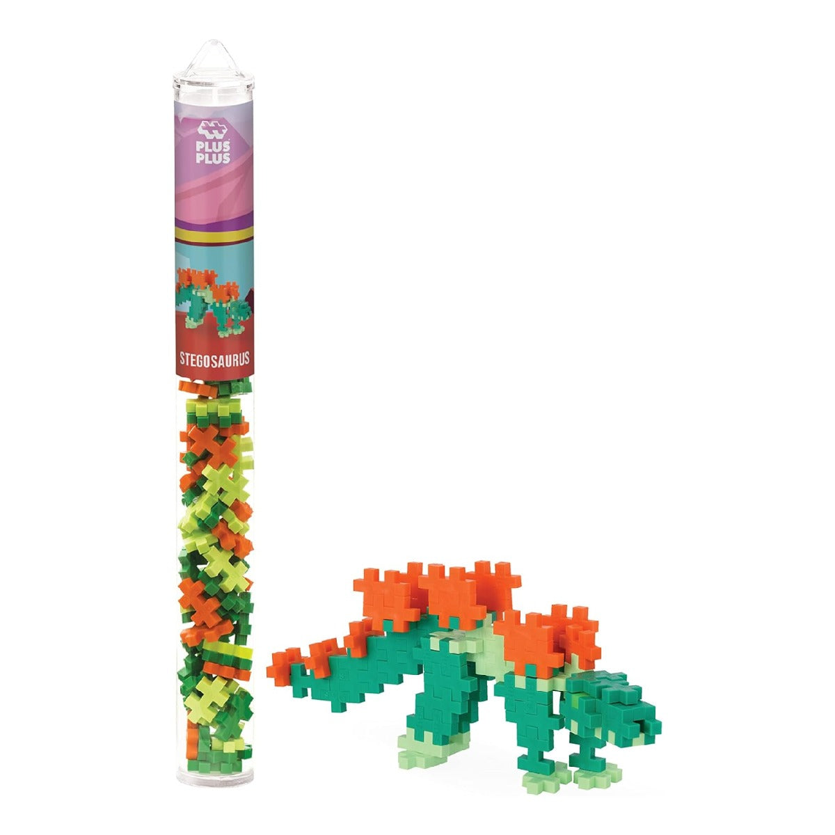 PLUS PLUS Stegosaurus Tube 3D Dinosaur  Building Block Set PPU4135