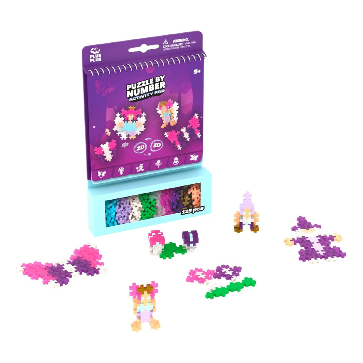 PLUS PLUS Puzzle By Number Activity Pad, Enchanted Forest PPU4348
