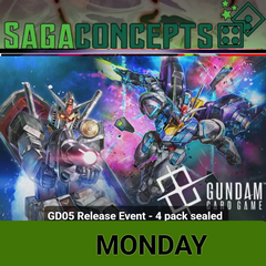 08/03/2026 Mon Gundam Card Game - GD05 Release Event - 4 pack sealed - 24seats - Mon 7 pm Tournament Pre-Release
