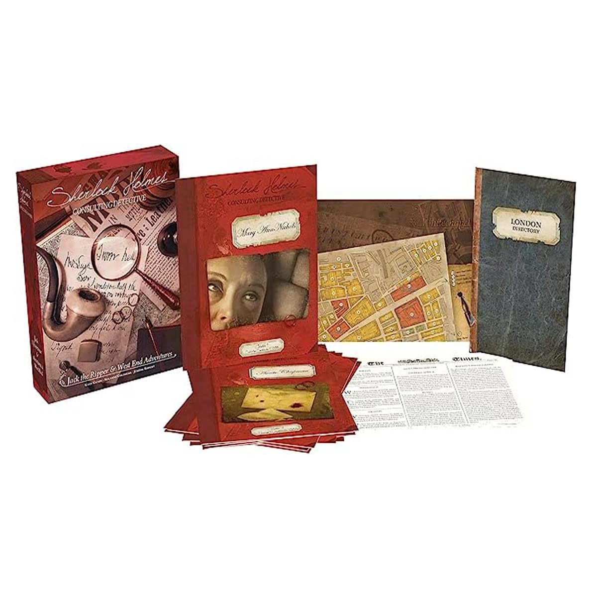 Asmodee Sherlock Holmes Consulting Detective Jack the Ripper & West End Adventures Strategy Board Game ASM-SHEH02