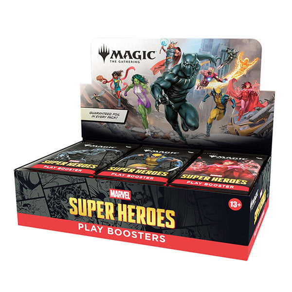 Magic the Gathering CCG: Universes Beyond: Marvel Super Heroes Play Booster Display (30)