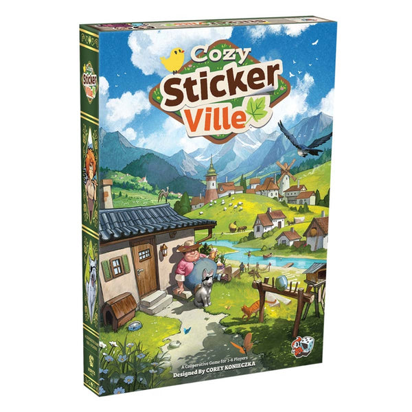 Cozy Stickerville Unexpected Games Strategy Board Game