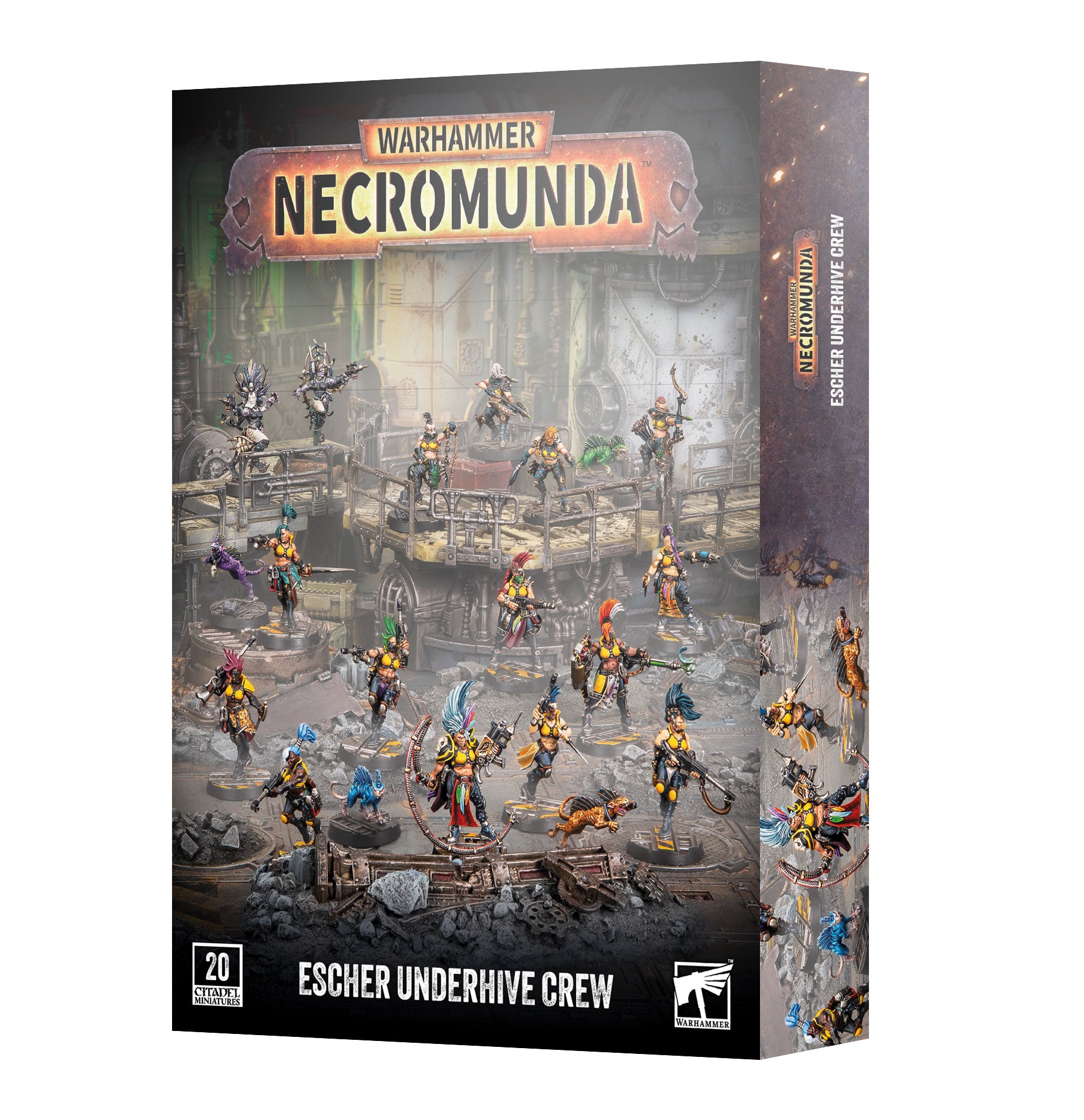 Games Workshop Necromunda Escher Underhive Crew Plastic Box 301-71