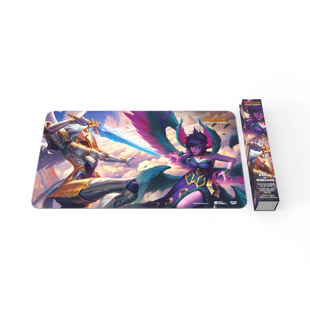 Riftbound TCG League Of Legends Set 4 Vendetta Playmat Kayle vs Morgana