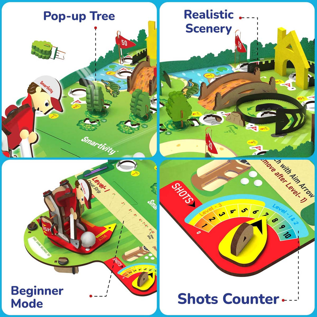 Smartivity DIY Mini Golf STEM Kit Build a 10-Hole Mini Golf Course Ages 6–12 SMRT1281