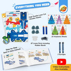 Smartivity Hydraulic Plane Launcher STEM Kit Build & Launch Paper Airplanes Ages 6+ SMRT1163