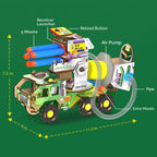 Smartivity DIY Missile Truck Air-Powered Launcher STEM Kit Ages 6+ SMRT1301