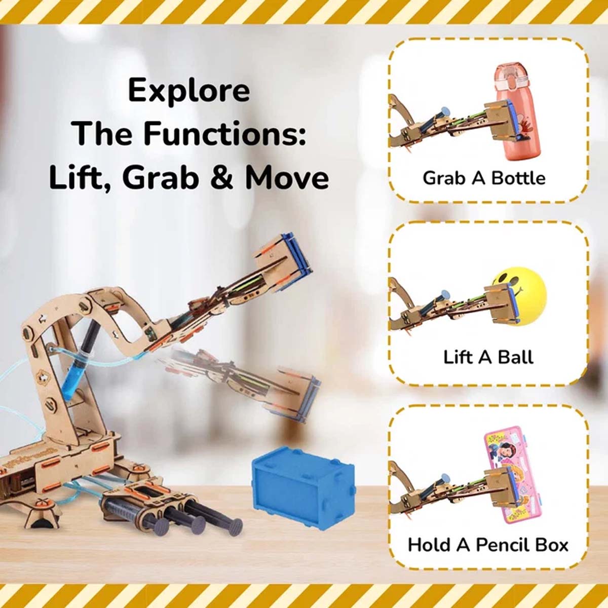 Smartivity Hydraulic Crane STEM Kit DIY Engineering Toy Ages 8+ SMRT1018