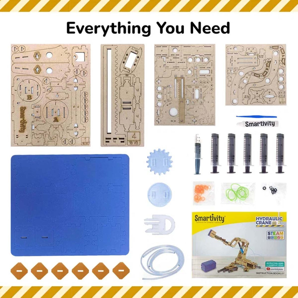 Smartivity Hydraulic Crane STEM Kit DIY Engineering Toy Ages 8+ SMRT1018