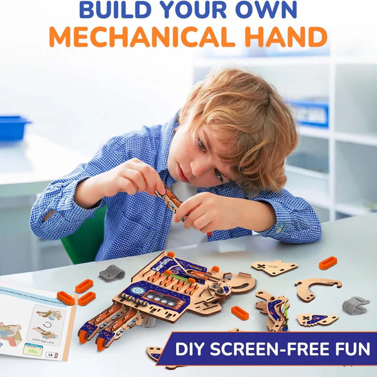 Smartivity DIY Robotic Mechanical Hand STEM Engineering Kit Ages 8+ SMRT1135