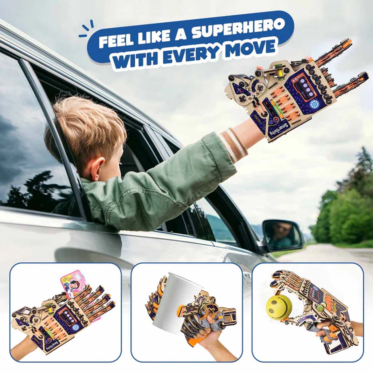 Smartivity DIY Robotic Mechanical Hand STEM Engineering Kit Ages 8+ SMRT1135