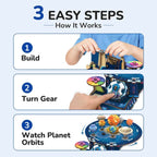 Smartivity Solar System Kit Gear-Driven Working Model STEM Kit Ages 8+ SMRT1303