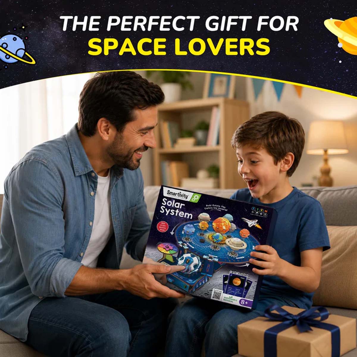 Smartivity Solar System Kit Gear-Driven Working Model STEM Kit Ages 8+ SMRT1303