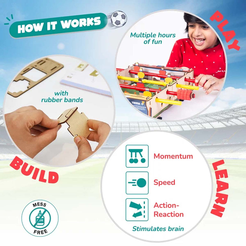 Smartivity DIY Foosball Table STEM Indoor Soccer Game Ages 6+ SMRT1182
