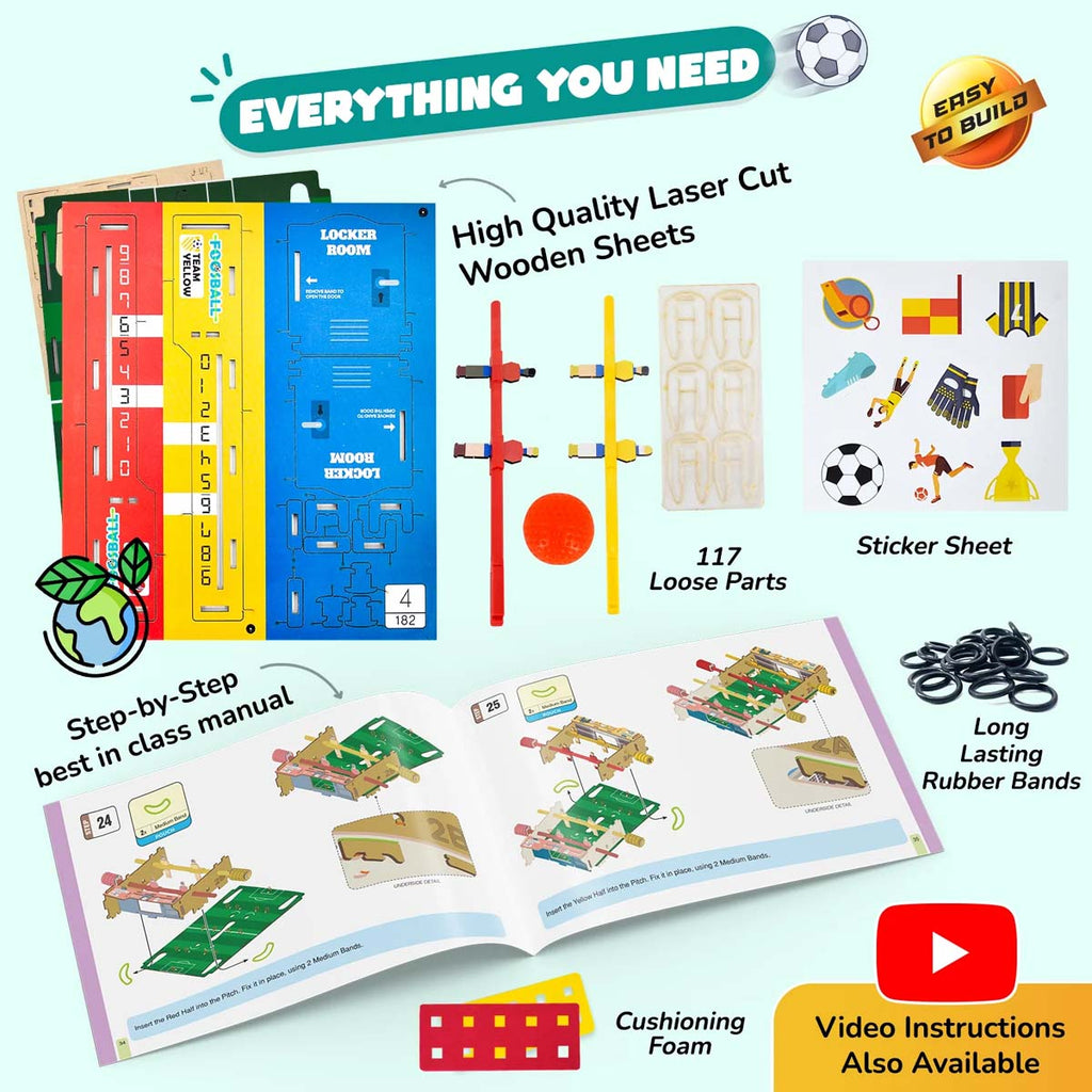 Smartivity DIY Foosball Table STEM Indoor Soccer Game Ages 6+ SMRT1182