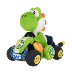 Little Buddy Mario Kart World Yoshi 9 Inch Plush Collectible Stuffed Plush Toy for Kids, Gamers & Collectors LB-2014