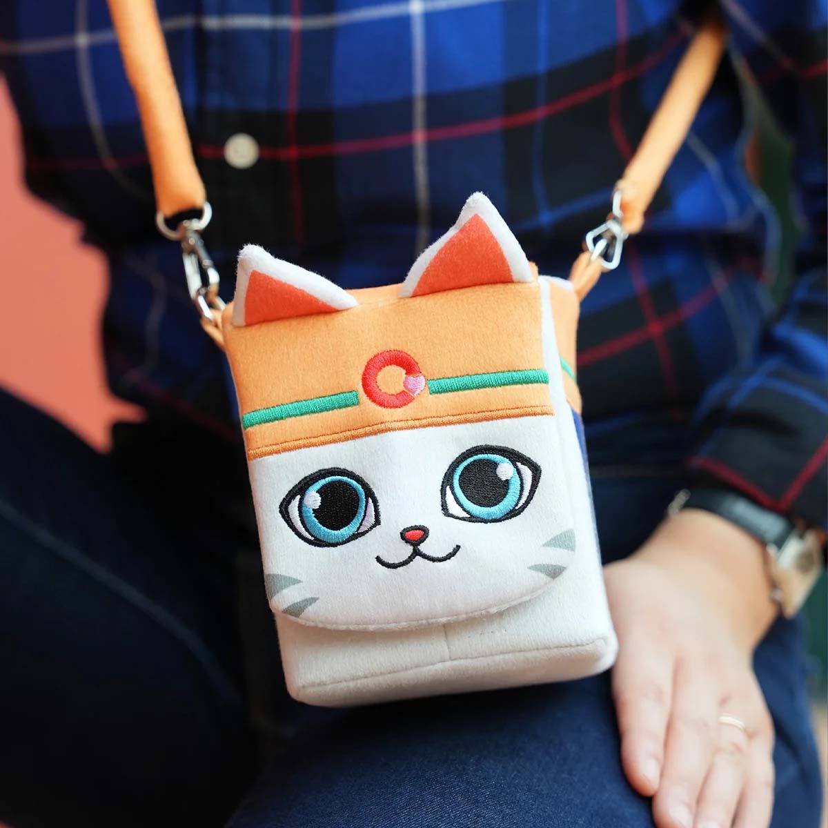 Gatherer's Tavern Yu-Gi-Oh Arty Rescue Cat Sling Bag Plush Deck Box GATYGOFBAT25RC