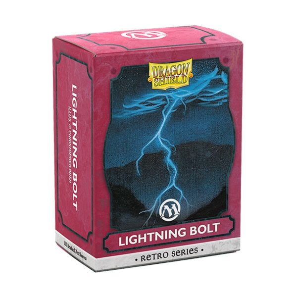 Dragon Shield Brushed Art Magic The Gathering Retro Series Lightning Bolt (100Ct)