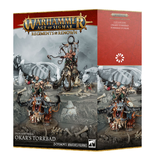 Games Workshop Warhammer Age Of Sigmar Ogor Mawtribes Okar'S Torrbad Plastic Box GW-2026-95-19