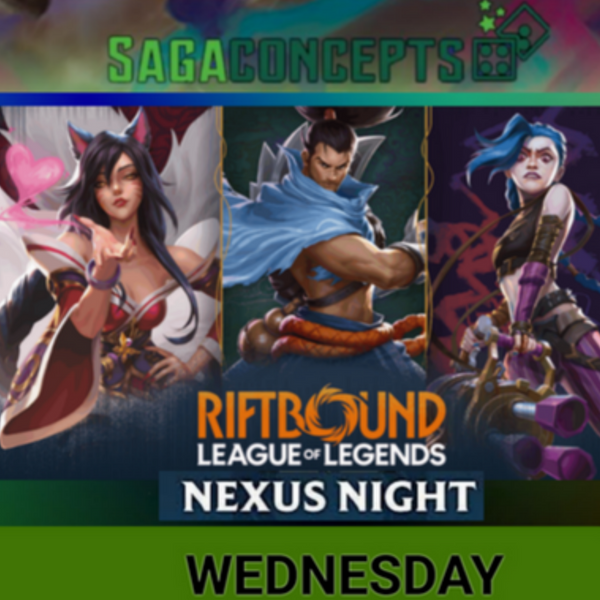 09/16/2026 Wed Riftbound TCG - Nexus Night Weekly Locals - 20 Seats - Wednesday 7 pm Tournament