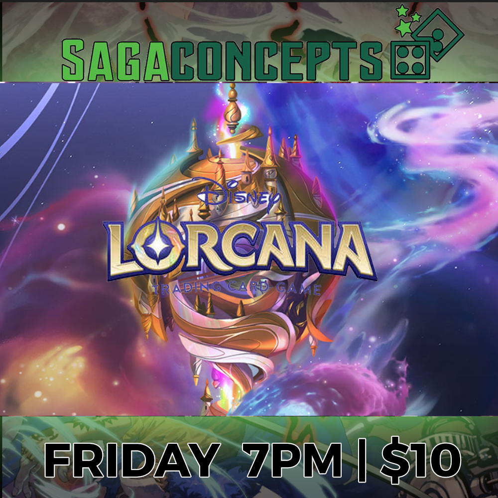 09/18/2026 Fri Lorcana TCG League Play! at 7 pm - 8 seats Tournament