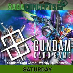 09/19/2026 Sat Gundam Card Game - Weekly Tournament 12 Seats - Saturday at 3 pm Tournament